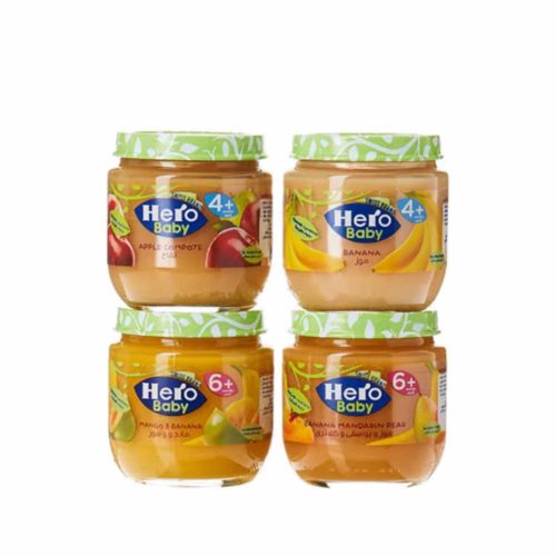 Hero Baby Food Jar Assorted 4x125g Offer- Grocery near me-Online Store near me- Baby Food- Healthy Baby Food- Baby Products- Baby Care- Infant