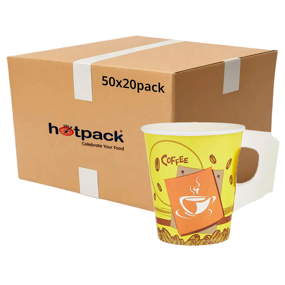 Paper cup with handle 50x20 pack