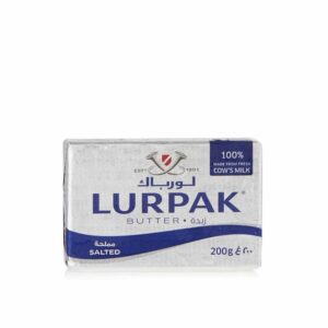 Lurpak Butter Salted 200g- Grocery near me- Online Store near me- Pastry- Butter Cooking- Desserts- Breakfast- salted butter- 200g block