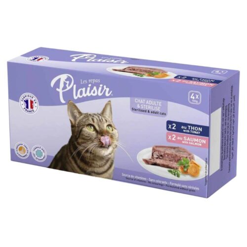 Les Repas Plaisir Sterilised Cats Salmon And Tuna 100g