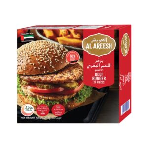 Al Areesh Beef Burger 1.2kg- grocery near me- online store near me- frozen food- quick meal- burgers- sandwich- snacks