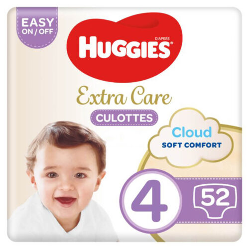 Huggies Extra Care Culottes Cloud Soft Comfort Diaper Size 4(9-14 kg)