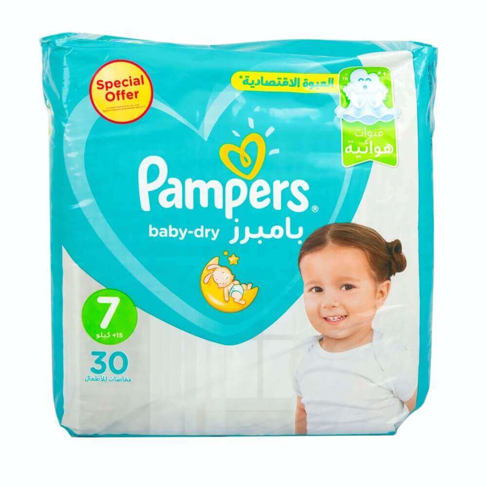 Pampers Baby Dry Size 7 (15+ kg) au meilleur prix sur