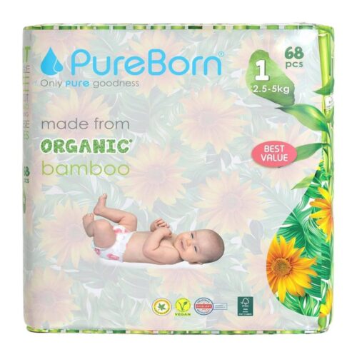 Pure born Diaper Size 1 (1-3)Kg