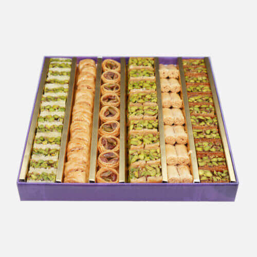 Assorted Baklava Sugar Free 1kg- grocery near me- online store near me- arabic sweets- no sugar sweets- fawalat sweets- occasion- party- luxury gift- dessert
