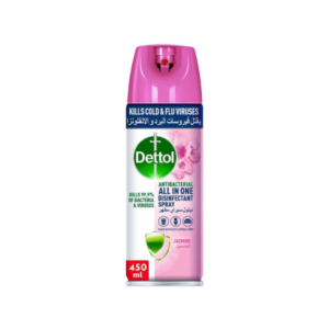 Dettol Disinfectant Spray Jasmine 450ml- grocery near me- online store near me- eliminates bad odor- antibacterial disinfectant spray- household cleaning products