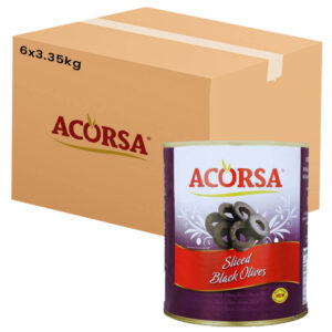 Acorsa Black sliced olives 6x 3.35kg
