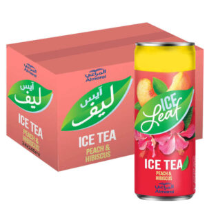 شاي مثلج بنكهة الخوخ والكركديه المراعي
