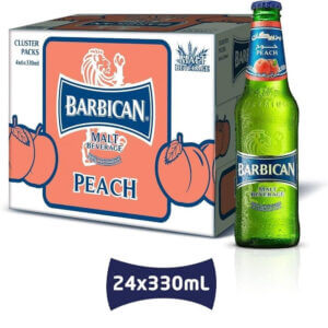 بربيكان شعير بالخوخ 24x330مل