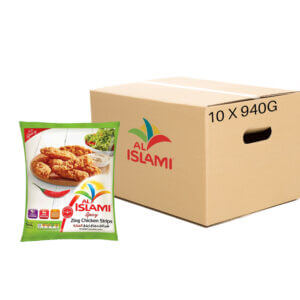 Al Islami Chicken Strips Chicken strips wholesale Al Islami Chicken Suppliers chicken strips Distributors Bulk chicken spicy stripe 10 pcs x 940g