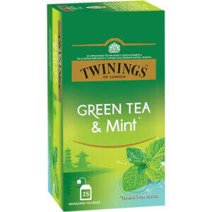 Twinnings Mint Teabag Small Twinings Green Tea with Mint Twinings Pure mint Tea bags Order mint tea online organic Pure mint Tea