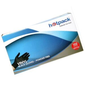 Hotpack Black Vinyl Gloves Powder-free Medium home depot disposable gloves disposable food prep gloves black latex gloves disposable latex gloves nearby online