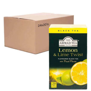 Ahmad Lemon and Lime Twist Envelope 6x20s Flavoured Black Tea Bag