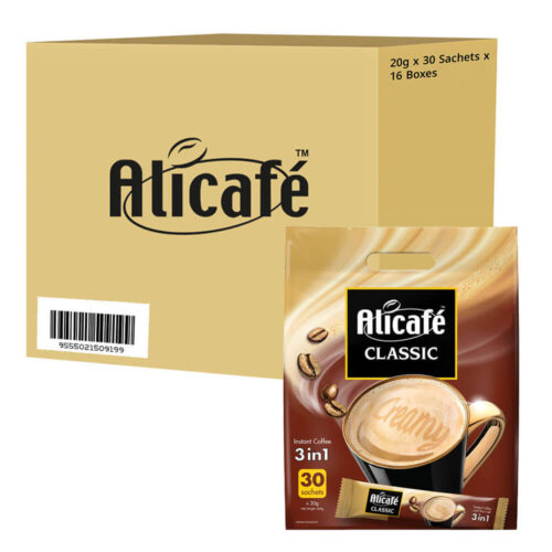 Aliscafe Classic 3in1 20g x 30 Sachets x 16 Boxes