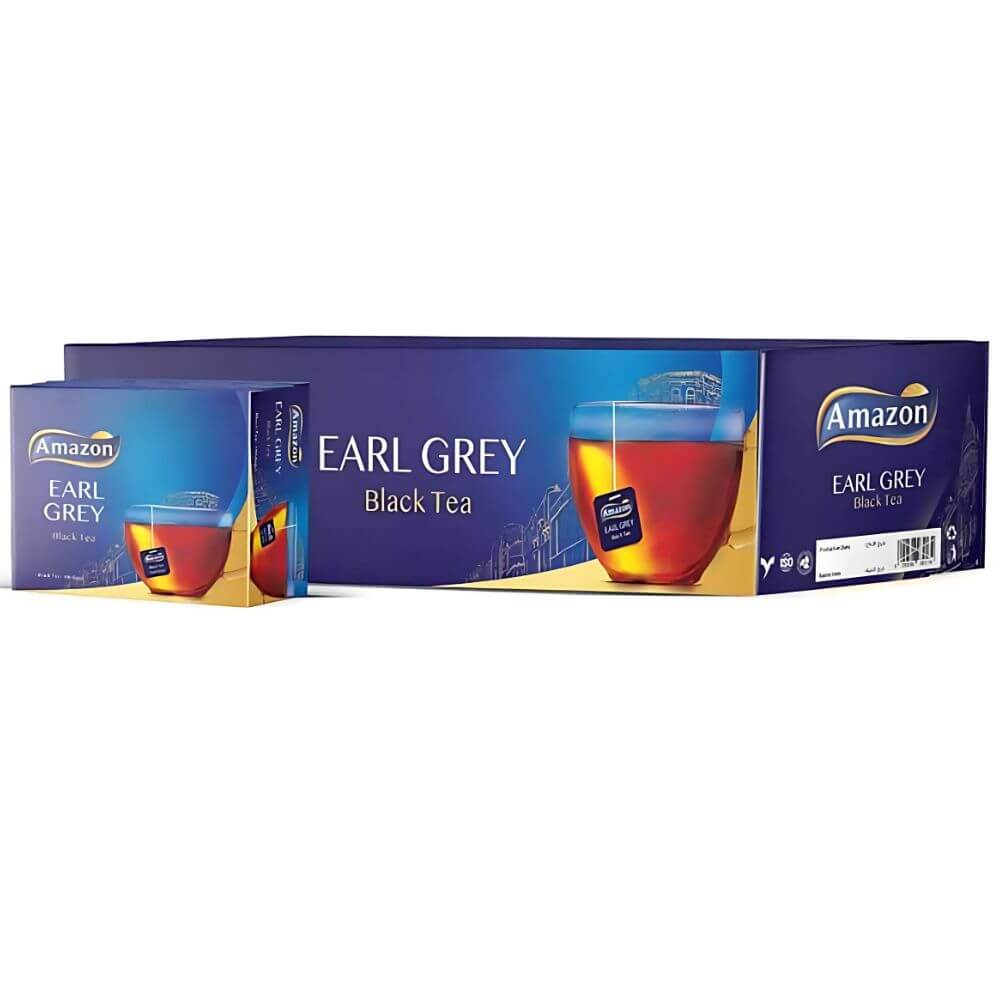 Amazon Black Tea Earl Gray 100 Tea bags - Premium Quality Black Tea