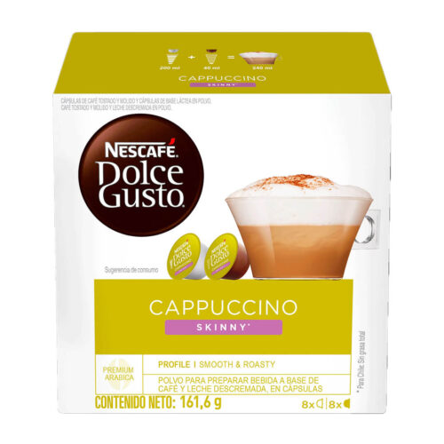 Nescafe Skinny Cappuccino Coffee Nescafe Dolce Gusto Pods Skinny Cappuccino 16 Capsules Cappuccino Coffee Capsules Online Buy Nescafe Dolce gusto