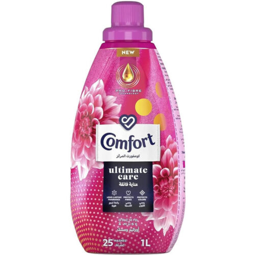 Comfort Ultimate Care Orchid and Musk Concentrated Fabric Softener 1ltr