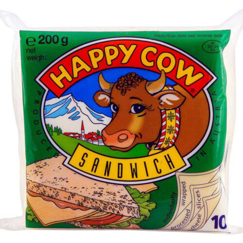 Happy Cow Sandwich Slice Cheese 200g