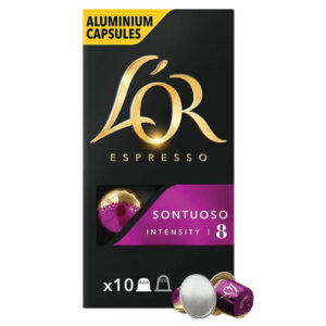 L'or Espresso Sontuoso Coffee L'OR Espresso Coffee Capsules Coffee Capsules 10 Pcs Espresso Sontuoso Intensity Coffee Sontuoso Intensity 8 Coffee