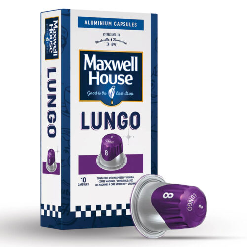 Maxwell House 8 Lungo Coffee Maxwell House coffee capsules Maxwell House Lungo Coffee Maxwell Intensity 8 Coffee Maxwell House Coffee K Cups