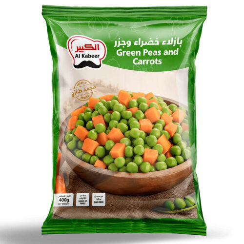 الكبير بازلاء خضراء وجزر