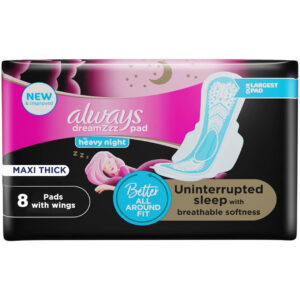 Always Dreamz Maxi Thick Night Sanitary Pads w/ Wings 8pcs