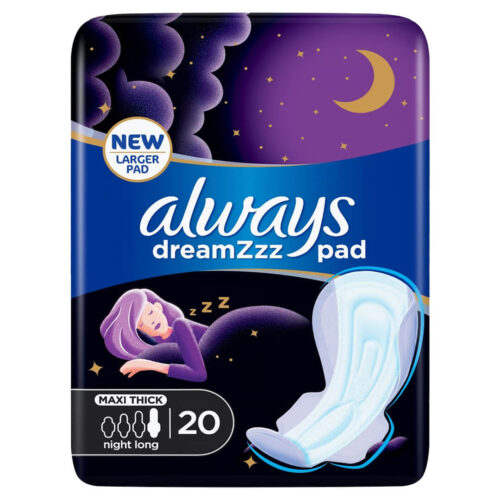 Always Dreamzz Breathable XXL Soft Maxi Thisck Night Long Sanitary Pads w/ Wings 20pcs