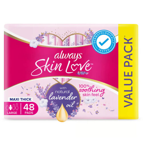 Always Skin Love Pads Lavender Freshness Maxi Thick & Large 48pcs