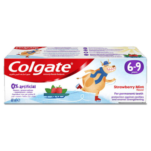 Colgate Kids Toothpaste Natural Strawberry Mint 6-9 Years Flouride Free