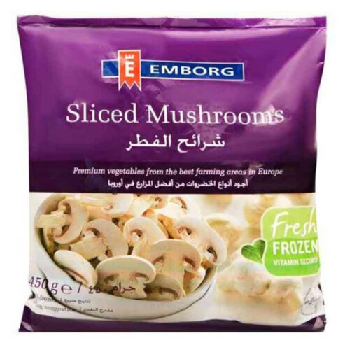 Emborg Sliced frozen Mushrooms 450g