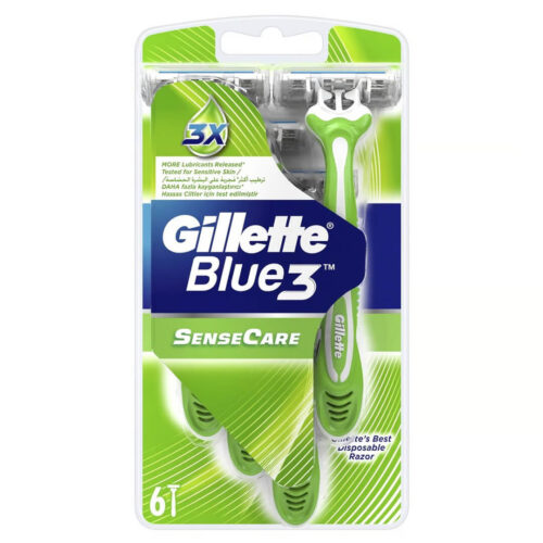 Gillette Blue 3 Sense Care Men's Disposable Razors