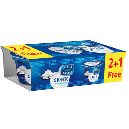 Almarai Greek Plain Yoghurt 21x150g