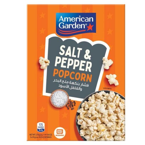 American Garden Gluten Salt & Pepper Popcorn 273g