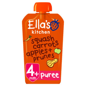 Carrot Apples Parsnips Puree 100% Organic Baby Food Ella's Kitchen food puree Organic Baby Food puree Parsnips Baby Food Pouch