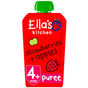 Organic Straberries + Apple Puree Strawberry + Apple Puree online Buy Baby Food Pouch Ella's Kitchen Organic Strawberries Apple Baby Food Puree