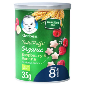 Gerber Organic Banana Raspberry BabyPops Banana Raspberry snacks Organic Nutri Puffs Raspberry Buy gerber baby food Raspberry Banana Organic Food
