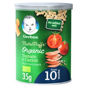 Gerber Organic NutriPuffs Tomato Nutri puffs tomato & carrot Gerber Nutripuffs Baby Food Organic Nutri Puffs Online NutriPuffs Tomato Carrot 10 Months