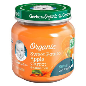 Gerber Organic 2nd Foods Sweet Potato Baby Food Apple Carrot Cinnamon puree Organic Baby Food Jar Veggie and fruit puree Online