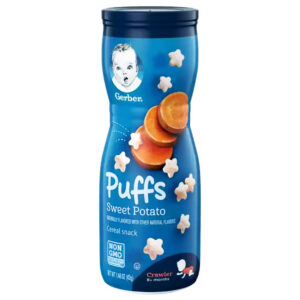 Gerber Snack Sweet Potato Gerber Puffs Grain Snack Gerber's Sweet Potato Puffs Sweet Potato Puffs Snacks Cereal Snack Variety Pack