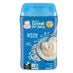 Gerber Single Grain Rice Cereal Gerber Rice Cereal Online Baby Cereal 1st Foods Gerber cereals offers UAE Shop Gerber Baby Cereal