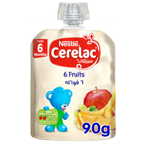 Nestle Cerelac 6 Fruits Puree Cerelac Fruits Puree Pouch 6 Fruits Puree Baby Food Nestle Cerelac 6 Fruits Nestle Food Pouches For Toddlers