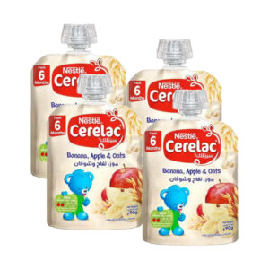 Nestle Cerelac Banana Apple Oats Buy Nestle Fruits Puree Nestle Banana Apple Oat Cerelac Fruits Puree Pouch Nestle 6 Months Value Pack