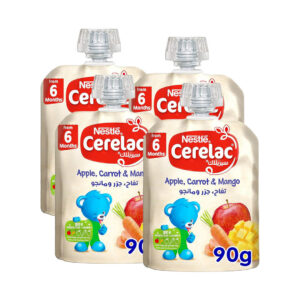 Nestle Fruits Vegetable Puree Cerelac Fruits Vegetable Puree Fruits Vegetable Puree Pouch Apple Carrot Mango Puree Nestle Cerelac from 6 Months Baby