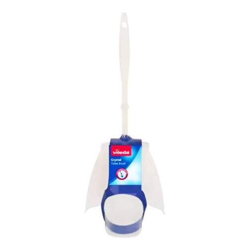 Vileda Crystal Toilet Cleaner Brush With Holder Multicolour