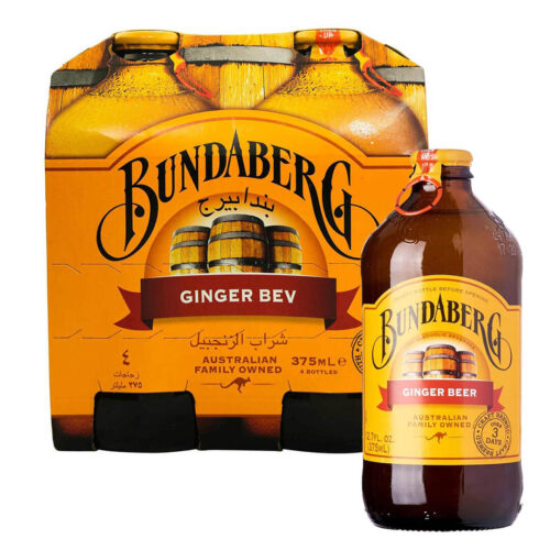 Bundaberg Bev Ginger Non Alcoholic Beverage 4x375ml