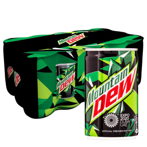 Mountain Dew Carbonated Soft Drink Mini Cans 15x155ml