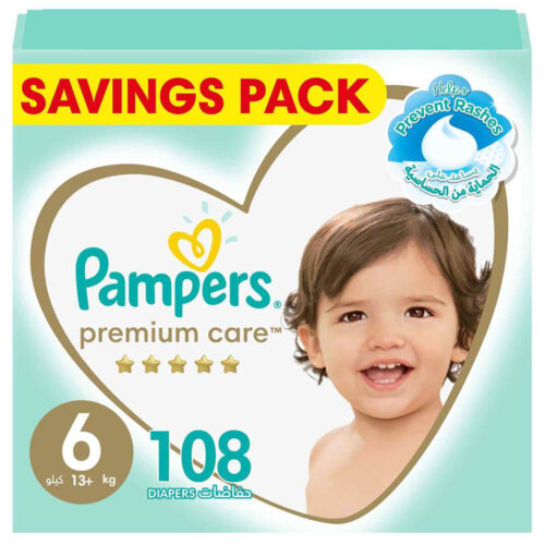 Pampers Premium Care Taped Baby Diapers Size 6 (13+kg)