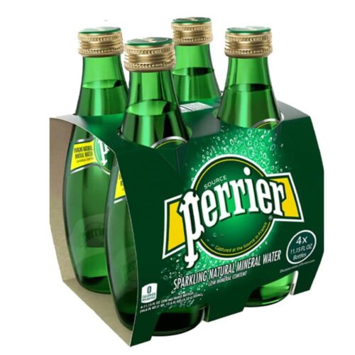 Perrier Sparkling Mineral Water 4x330ml