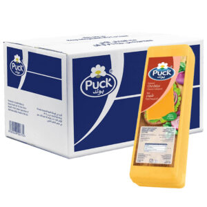 Puck Cheddar Cheese Block Colored 2.5kg
