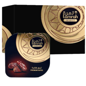 Tamrah Select Square Tin Plain Date 493g